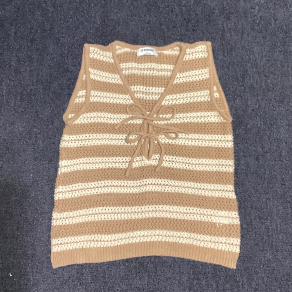 Elegant Knit Striped Cardigan